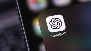 ChatGPT app on an iPhone