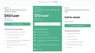 Aircall pricing October 2022