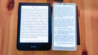 Kobo Clara Colour-display versus het Onyx Boox Palma-display