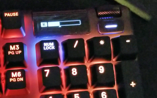 Testing Acutation on the K key (Credit: Tom's Hardware)