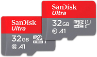 SanDisk 32GB 2-Pack Ultra microSDHC UHS-I: now $12 at Amazon