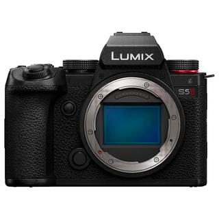 Panasonic Lumix S5 II on a white background