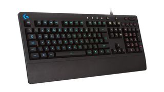 Logitech G213 Prodigy against a white background