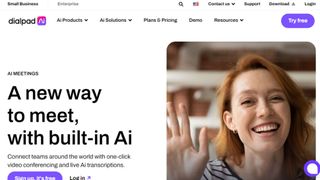 Website screenshot for Dialpad Meetings