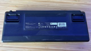 Roccat Vulcan II Mini Air keyboard back to show rubber strip