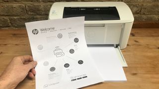 HP LaserJet Pro M15w test page