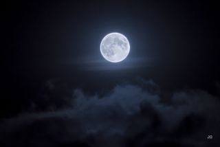 Harvest Moon of September 2014 Over North Dakota