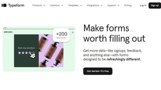 Typeform website screenshot