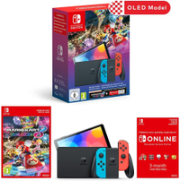 Nintendo Switch OLED + Mario Kart 8 Deluxe Bundle: $309,99£299 at Amazon