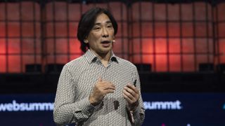 COO at Sega Shuji Utsumi on stage at Web Summit in Lisbon, November 2023