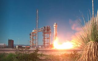 Student winners of NASA's TechRise Student Challenge could see their experiment ideas launched on suborbital rockets built by Blue Origin (shown above), Up Aerospace and Raven Aerostar.