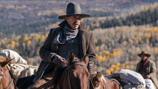 Kevin Costner as Hayes Ellison in New Line Cinema's Western drama "Horizon: An American Saga - Chapter 1."