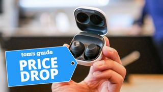 Samsung Galaxy Buds FE held in hand