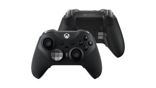 Xbox Elite Wireless controller, front and rear view