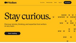 Website screenshot for Medium