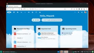 screenshot of the Nextcloud dashboard