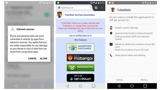 TubeMate on your Android device