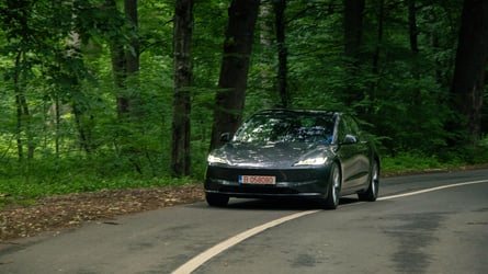 Tesla Model 3 on Twisty Road