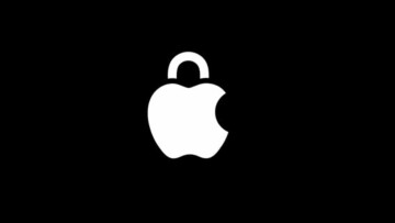 Apple logo with a lock