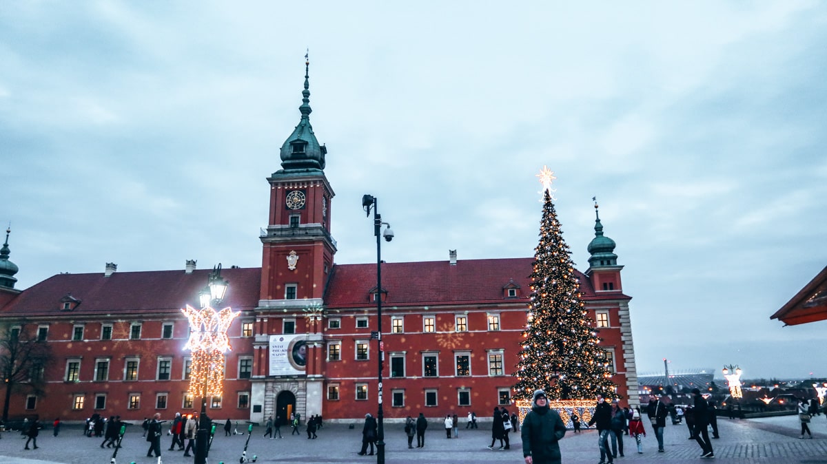 one day in Warsaw Poland