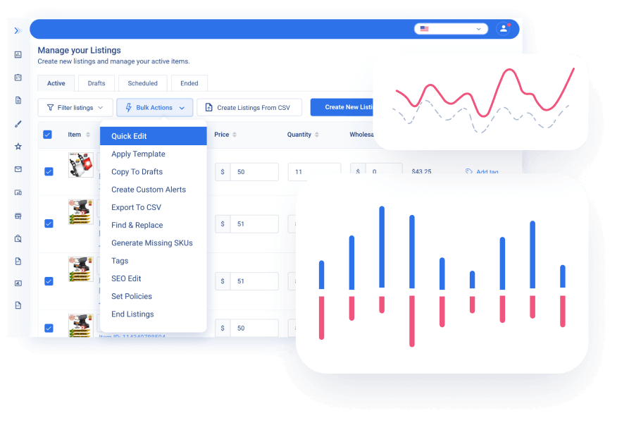 eBay advanced listing tool	