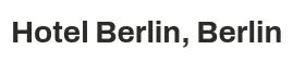 Hotel Berlin, Berlin Logo