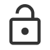 open lock icon 