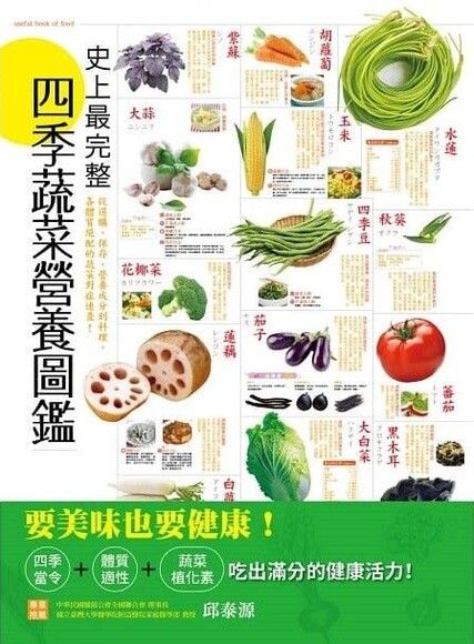 史上最完整四季蔬菜營養圖鑑：從選購、保存、營養成分到料理，各體質絕配的蔬菜對症速查！