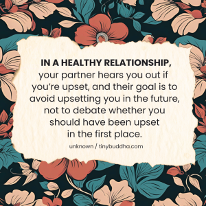 In a Healthy Relationship