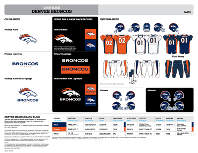 Denver Broncos Logo Slick