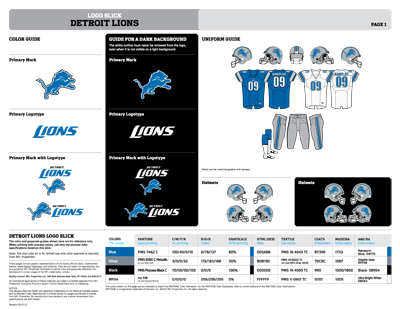 Detroit Lions Logo Slick