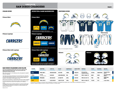 Los Angeles Chargers Logo Slick