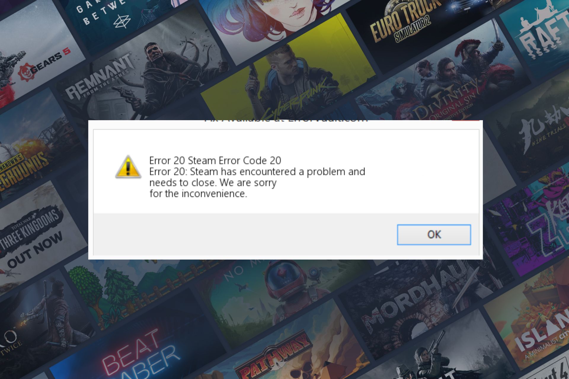 steam error code e20