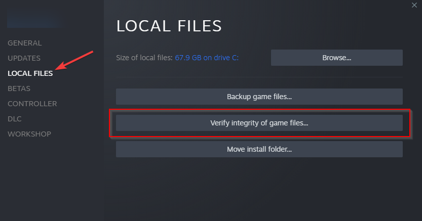 Steam Error Code E8 Verify Integrity of games files Steam