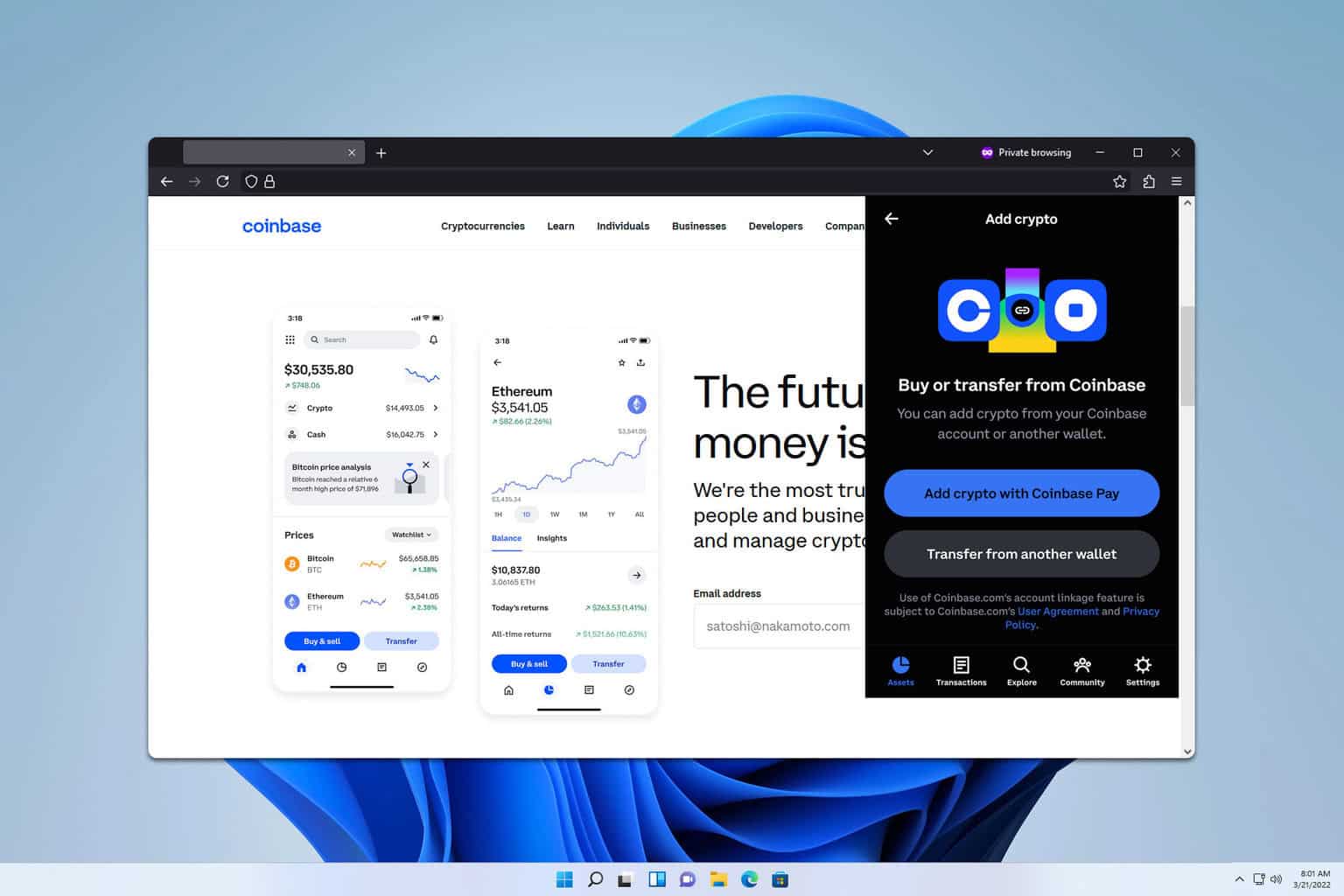 coinbase wallet extension firefox