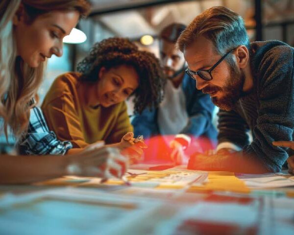 Young business people in office