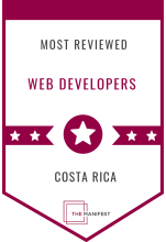 The Manifest badge of Most reviewed web developers Costa Rica