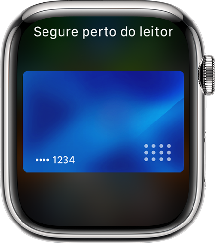 Apple Watch a mostrar um pagamento concluído com o Apple Pay.