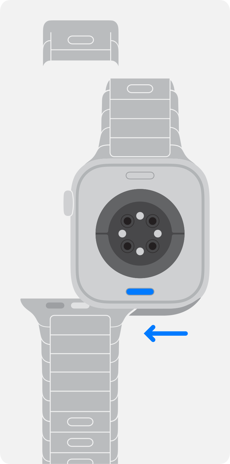 Apple Watch with band removed