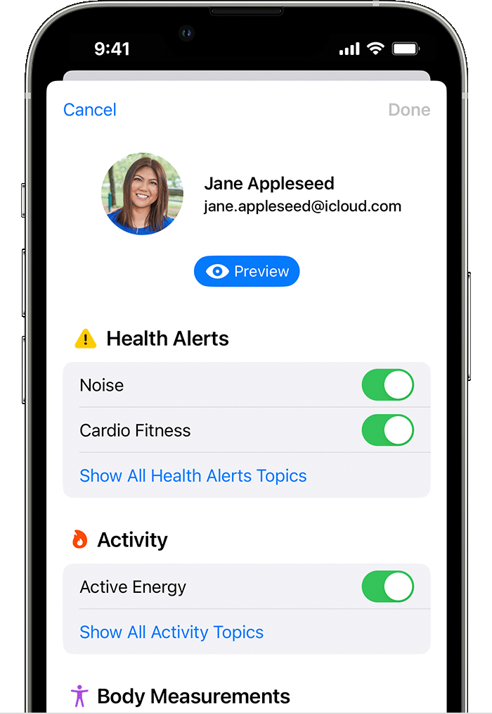 ios-16-iphone-13-pro-health-sharing-info-you-share