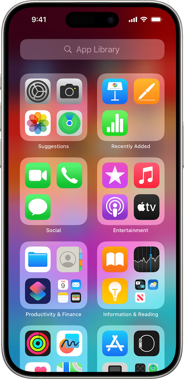 ios-17-iphone-15-pro-app-library