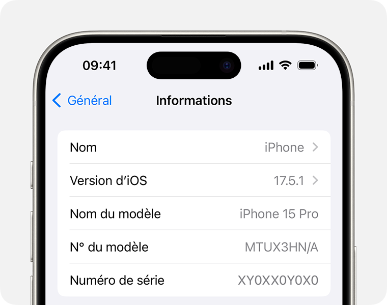 La version d’iOS installée sur votre iPhone est indiquée dans l’app Réglages. 