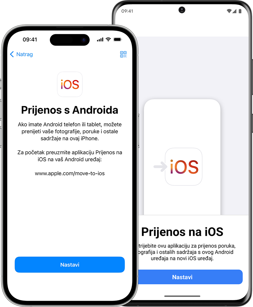 Aplikacija „Premjesti u iOS” pomaže u prijenosu podataka s Android telefona na novi iPhone.