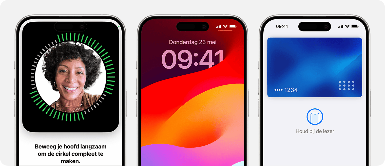 Enkele manieren waarop Face ID op de iPhone werkt: het instellen van de functie, het ontgrendelen van de telefoon en het verifiëren van aankopen