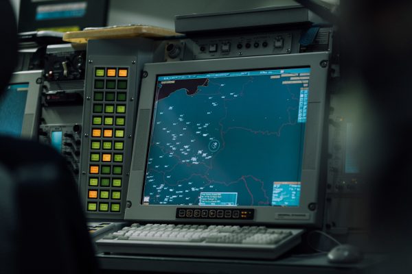 Photo: A computer console on board a NATO Boeing 707 E-3A AWACS. These aircraft are patrolling Allied airspace in Eastern Europe, in the wake of Russia’s attack on Ukraine. NATO’s Boeing E-3A Airborne Warning & Control System aircraft has a distinctive radar dome mounted on the fuselage which allows the crew to survey an area of more than 310,798 square kilometers, or about the size of Poland. Credit: NATO