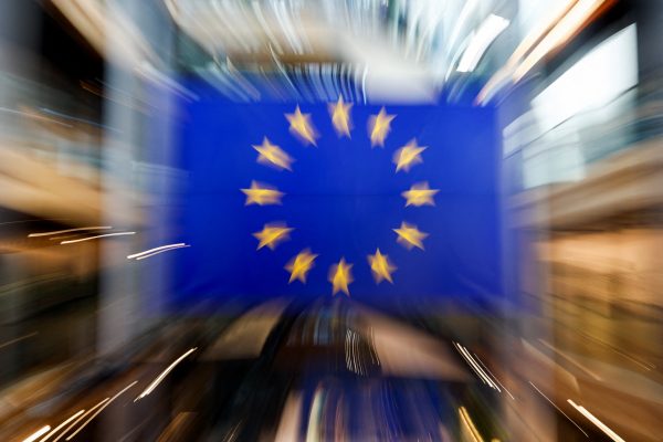 Photo: A flag of the European Union is seen on the day of a plenary session of the newly elected European Parliament in Strasbourg, France, July 17, 2024. Credit: REUTERS/Johanna Geron