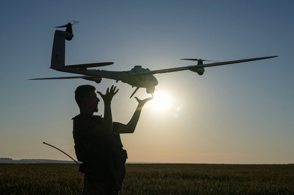 Photo: A Ukrainian serviceman belonging to the attack drones battalion of the Achilles, 92nd brigade, launches a mid-range reconnaissance type drone, Vector, for flying over positions of Russian troops, amid Russia's attack on Ukraine, in a Kharkiv region, Ukraine June 19, 2024. Credit: REUTERS/Inna Varenytsia