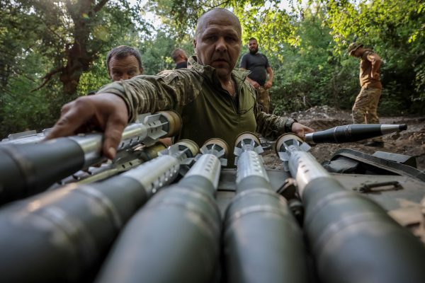 Photo: A serviceman of the 24th Mechanized Brigade named after King Danylo of the Ukrainian Armed Forces loads a shell inside a BRM-1K infantry fighting vehicle before firing towards Russian troops at a front line, amid Russia's attack on Ukraine, near the town of Chasiv Yar in Donetsk region, Ukraine, August 17, 2024. Credit: Oleg Petrasiuk/Press Service of the 24th King Danylo Separate Mechanized Brigade of the Ukrainian Armed Forces