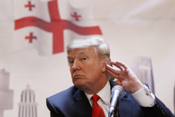 Photo: Donald Trump speaks to the press during an announcement that Trump is investing in the development of luxury properties in the country of Georgia at a press conference in New York March 10, 2011. Credit: REUTERS/Lucas Jackson