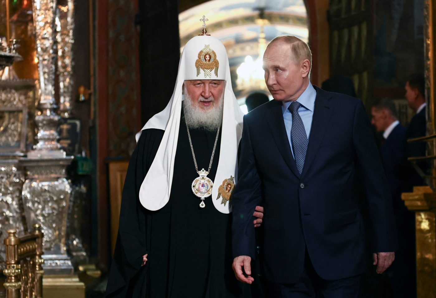 Photo: Russian President Vladimir Putin and Patriarch Kirill of Moscow and all Russia visit the Trinity Lavra of St. Sergius monastery, which is considered the spiritual centre of the Russian Orthodox Church, in the town of Sergiyev Posad near Moscow, Russia June 26, 2024. Credit: Sputnik/Mikhail Tereschenko/Pool via REUTERS